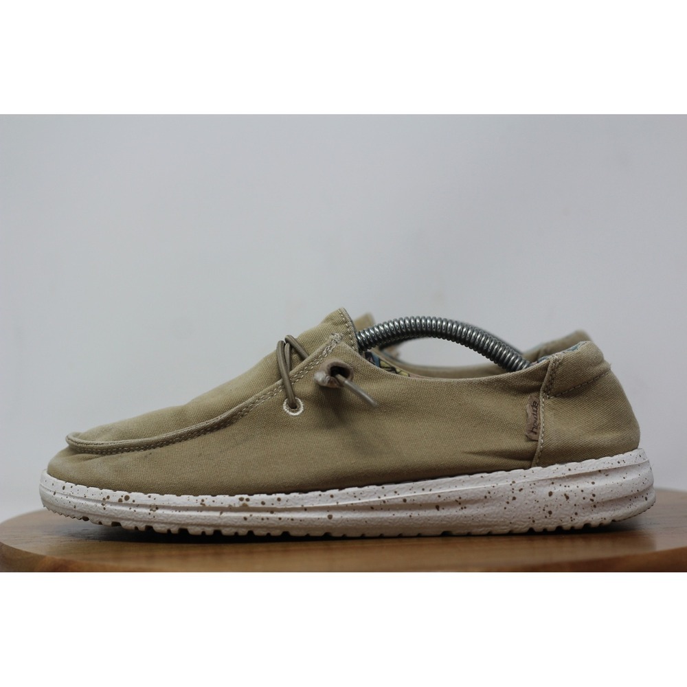 Hey Dude Wendy Floral Beige Casual Loafers Lightweight Shoes Womens Size 7 - Picture 5 of 8